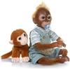 LKBOBIR Bambole Reborn Scimmia 51 cm Scimmia Soft Vinile Silicone Bambole Reborn Realistiche e Originali Ragazzi Regali di giocattoli per bambini Ragazzi Regali di Natale