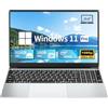 DARYUKUM PC Portatile 15,6 pollici, Notebook 16GB LPDDR4 RAM 512GB SSD, Laptop Celeron N5095 Windows 11 pro con display IPS 1920x1080 USB 3.0 Mini HDMI2.4G/5G WiFi PC Computer Ufficio