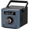 HANLIM Lettore CD portatile 20W compatibile con Bluetooth/Radio FM/Riproduzione MP3/Ingresso USB/AUX/Jack per cuffie/Jack per microfono/Telecomando, Batteria integrata da 2000 mAh, Lettore CD stereo compatto