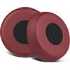 SOULWIT Cuscinetti Auricolari di Ricambio per Jabra Evolve 75 (75UC 75MS 75SE) Stereo Bluetooth Wireless Cuffie, Cuscinetti con Schiuma ad alta Densità per I'isolamento dal Rumore - Borgogna
