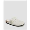 Birkenstock Ciabatte Bianche Con Pelliccia Da Donna Birkenstock Boston Shearling Narrow