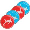 Dioche Arbitro Moneta Arbitro Toss Coin Metallo 4Pcs Twosided Arbitro Toss Coin per Calcio Calcio Pallavolo Pong Toss Coin