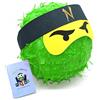 Nislai® Piñata Ninja | Pentolaccia per Festa di Compleanno | Regalo per Bambini | Colore da Scegliere: Verde, Nero, Blu, Rosso (Verde)