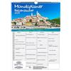 Seelenzauber Italienzauber - Agenda da parete con 4 colonne, formato A3, per il 2024, Roma, vacanze, spiaggia, mare, mediterraneo, Italia