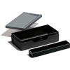 Durable 761258 - Varicolor Job Case, astuccio rigido da viaggio, comparto interno removibile, per piccoli oggetti, 122x62x235 mm, carbone