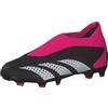 adidas Predator Accuracy.3 Ll Fg J, Scarpe da Calcio, Negbás Ftwbla Teshpk, 28.5 EU