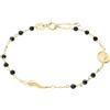 Stroili Bracciale Donna STROILI 1418081 Oro 9kt 375 Rosario Corno Gold Dorato