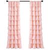 Lush Decor, Tenda per finestra con volant, stile shabby chic, per soggiorno, sala da pranzo, camera da letto (singola), 213,4 x 50 L
