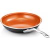 Gotham Steel 9.5" Frying Pan, Nonstick Copper Frying Pans with Durable Ceramic Coating, Nonstick Frying Pans, Nonstick Skillet, Copper Pans Nonstick, Egg Pan, Omelet Pan Cookware 100% PFOA Free