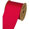 Halbach Seidenbänder Nastro per regali, effetto seta (vegan), larghezza 70 mm, lunghezza 10 m, nastro con delicata lucentezza della seta, per occasioni festive, colore: rosso