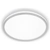 BRILONER - Lampada soffitto LED, CEE A sorgente luminosa, 8,5W 1800 lm, luce indiretta, pannello luminoso ultrasottile, illuminazione soggiorno, cucina, camera, corridoio, 33x6 cm, cromo opaco