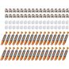 LOOTICH Connettore Eccentrico Raccordi a Camme Ø11,8mm con Tasselli M6x41mm e Dadi Pre-inseriti M6 per il Collegamento del Pannello del Mobiletto Mobili Grigio (Set da 34)