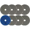 FOCSTOL Tamponi Diamantati per Lucidatura - 8 pezzi 100mm #50 Disco Diamantato per Lucidatura per Granito Marmo Pietra Artificiale Quarzo per Smerigliatrice Angolare