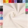 fingsi Tessuto in mussola di cotone al metro Coupon (naturale, 1 m) (5004), 24 colori diversi