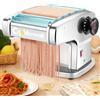 CGOLDENWALL Macchina per Pasta Elettrica, 135W Motore con 4 Lame (2mm/2.5mm/4mm/9mm) e 9 Spessori Regolabili 0.5-5mm, Scudo in ABS, Acciaio Inox per Tagliatelle Fresca Fatta in Casa