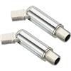 PATIKIL 2pz 180/350 Gradi Inclinato Soffitto Luce M10 Filetto Cromo | Lampadari Soffitto Pendente Illuminazione, per Angolo o Irregolare Soffitto, Adattatore