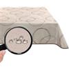Valia Home Tovaglia con rivestimento in Teflon per interno ed esterno in molti design | Tovaglia idrorepellente e anti-macchia grazie all'effetto loto affidabile | Beige 110 x 110 cm
