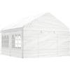 vidaXL Gazebo con Tetto Bianco 4,46x4,08x3,22 m in Polietilene