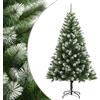 vidaXL Albero Natale Artificiale Incernierato con Neve Fioccata 240 cm