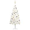 vidaXL Set Albero Natale Artificiale con LED e Palline Bianco 240 cm