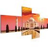 Runa Art Quadro XXL Taj Mahal India 200 x 100 cm Stampa D'Arte Murale Tela Non Tessuta Decorazione Soggiorno Camera Da Letto 600541a