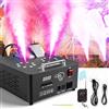 DELIBANG 2000W Macchina del Fumo Portatile, Macchine Fumo Discoteca con 8+8 Luci LED RGB e Telecomando Wireless, Fog Machine per DJ Feste Nozze Halloween Natale e Effetti su Palco