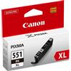 CANON SUPPLIES Canon CLI-551XL BK w/sec, Resa elevata (XL), Nero per foto, Inchiostro colorato, 1 pz 6443B004