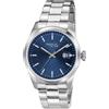 Breil Orologio UOMO CLASSIC ELEGANCE quadrante MONO-COLORE BLU movimento SOLO TEMPO - 3 LANCETTE QUARZO e BRACCIALE ACCIAIO ARGENTO EW0596