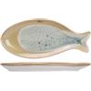 Cosy & Trendy Set di 4 piatti in ceramica, Navajo, 20 x 8,7 x h2 cm, forma pesce