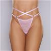 Allure Cherished Lace and Mesh Thong Pink