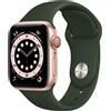 APPLE WATCH SERIES 6 GPS+CELLULAR VERDE CIPRO 40MM CASSA ACCIAIO CINTURINO SPORT