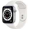 APPLE WATCH SERIES 6 GPS + CELLULAR SILVER 40 MM CASSA ACCIAIO CINTURINO SPORT