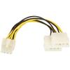 LINDY ATX 33862 - Cavo adattatore ATX, 2 x LP4 maschio a 8 pin ATX maschio