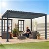 ALICE'S GARDEN 3x4m Pergola bioclimatica in alluminio a lamelle orientabili