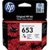 Hp Cartuccia Hp 653 Originale Advantage Tri-colore [3YM74AE#BHK]
