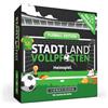 DENKRIESEN - Stadt Land Vollpfosten® - Il gioco di carte - Calcio Edition - 'Home Play.' | Regalo | Gioco da viaggio | 120 carte | 200 categorie | a partire da 8 anni | 3-6 giocatori | Famiglia | City