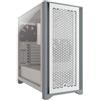 Corsair 4000D Airflow Middle Tower Vetro Temperato No-Power minITX/mATX/ATX Bianco