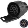 SPARKMOTO Adattatore Rimorchio 7 a 13 Poli per Adattatore da Presa 7 Poli Auto a Spina 13 Poli rimorchio o portabic,Adattatore 7 a 13 Poli per Rimorchio portabici Gancio Traino RV,Terminali nichelati