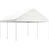 vidaXL Gazebo con Tetto Bianco 4,46x4,08x3,22 m in Polietilene