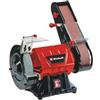 Einhell Levigatrice a nastro da banco TC-US 350 (350 Watt, funzione abrasione con nastro/disco, carter di protezione, disco abrasivo grana grossa+nastro abrasivo inclusi)