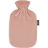 Fashy Borsa dell'acqua calda con rivestimento in ratina, super morbida, rosa, 2,0 l