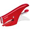 Leitz WOW, Cucitrice a pinza capacità fino a 15 fogli, Cucitrice in metallo ergonomica, Caricamento posteriore, Compatibile con punti P1 n.8, Rosso, 55472026
