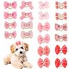 PEUTIER 20pz Fiocchi per Cani con Elastici, Dog Bow Stili Multipli