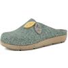 inblu Pantofole Donna Invernali Ciabatte Ragazze Calde Ecopelliccia Zoccoli Donna con Foglie ED0013 (Verde Menta, 40)