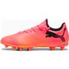 PUMA Scarpe da calcio FUTURE 7 PLAY FG/AG, Rosa/Nero/Arancione/Altro