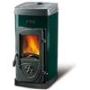 LA NORDICA EXTRAFLAME NORDICA SUPER JUNIOR VERDE STUFA LEGNA 5KW FOCOLARE GHISA