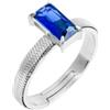 Generic Anello Donna Marlù 31AN0003B-M Sparkless in Acciaio Silver con Zircone Blu