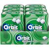 Orbit Refreshers, Chewing Gum al Gusto di Menta Verde, Snack Senza Zucchero, con Xilitolo, per Denti Sani e Puliti, 6 Confezioni con 30 Gomme da Masticare