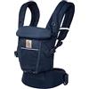 Ergobaby Marsupio Adapt per neonati, 3 posizioni mesh SoftFlex marsupio anteriore ergonomico marsupio posteriore per neonati, Midnight Blue