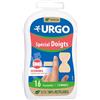 Urgo - Medicazioni speciali per dita - Segue i movimenti - Resistente all'acqua - 16 medicazioni in 2 formati